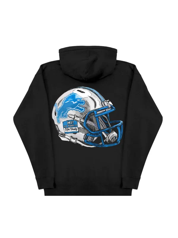 Eminem x Detroit Lions Helmet Hoodie - Image 2