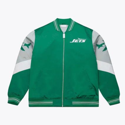 Green NFL New York Jets Throw It Back Jacket