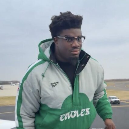 Jordan Davis Eagles jacket