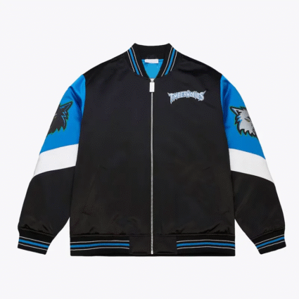 Minnesota Timberwolves Throw It Back Heavyweight Satin Jacket