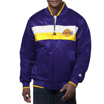 NBA Starter Purple Los Angeles Lakers The Ambassador Jacket