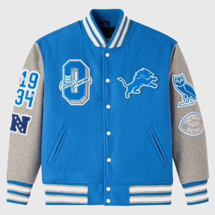 OVO 2025 Detroit Lions Varsity Jacket