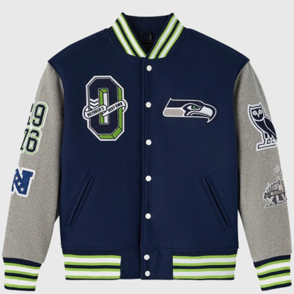 OVO 2025 Seattle Seahawks Varsity Jacket