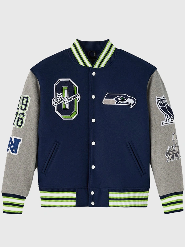 OVO 2025 Seattle Seahawks Varsity Jacket