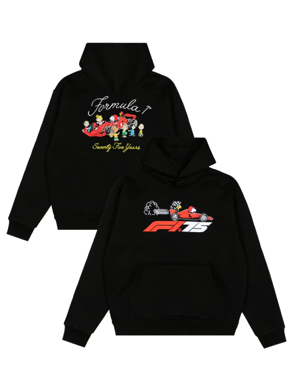 Peanuts F1 x Snoopy Hoodie Black