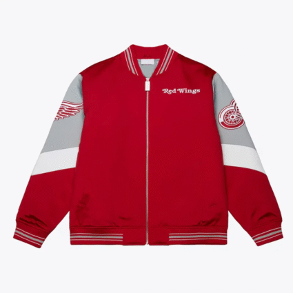 Red NHL Detroit Red Wings Throw It Back Jacket