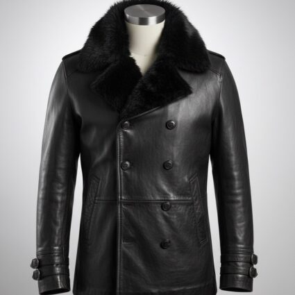 Resident Evil Requiem Leon S. Kennedy Black Leather Jacket