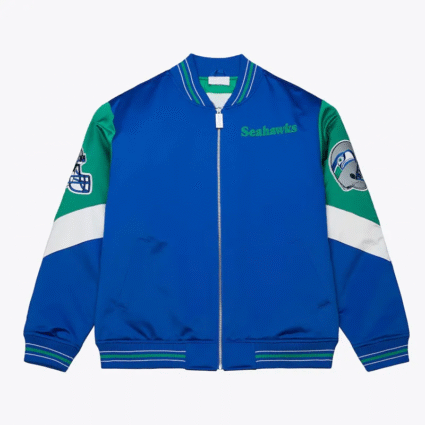 Royal NFL Seattle Seahawks Throw It Back Jacket
