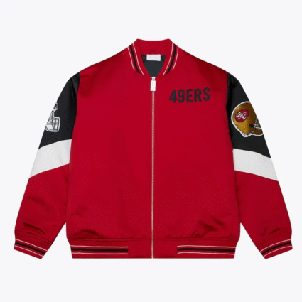 Scarlet NFL San Francisco 49ers Throw It Back Jacket