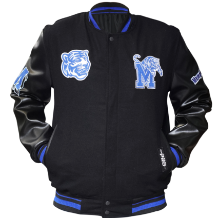 University of Memphis Classic Black Varsity Jacket