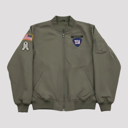 2025 Cam Skattebo New York Giants Salute To Service Jacket