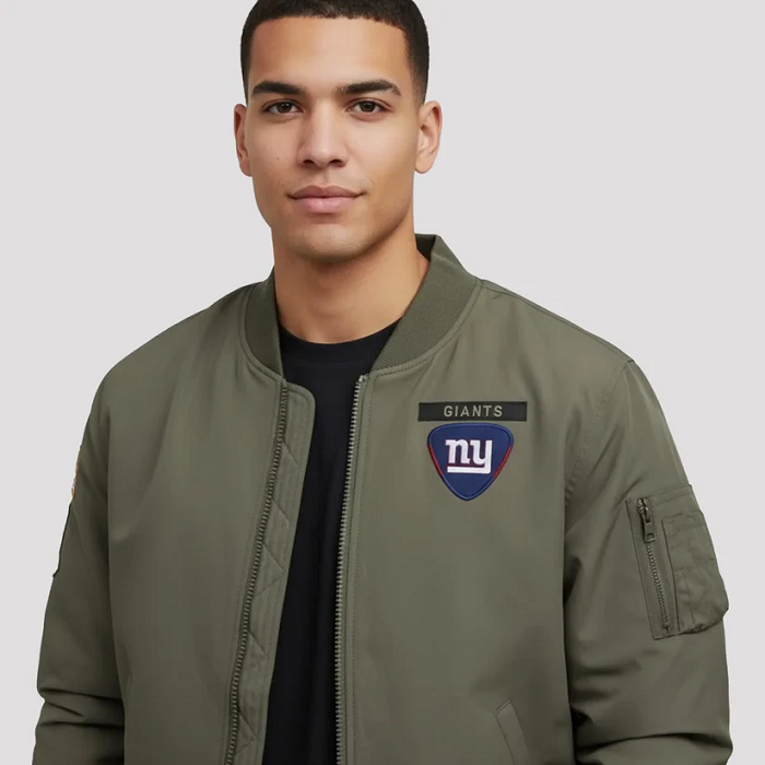 2025 Cam Skattebo New York Giants Salute To Service Jacket - Image 2