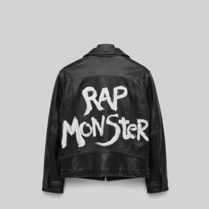 BTS Rap Monsters Black Leather Jacket