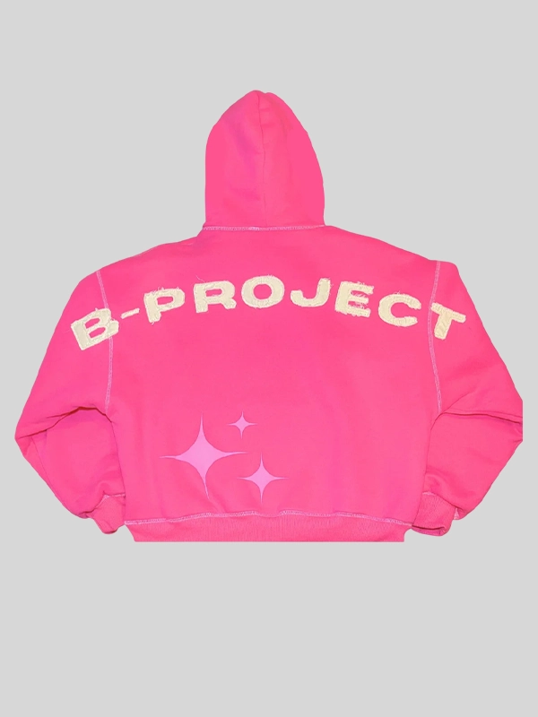 Barajas Project Double Layered Pink Hoodie - Image 4
