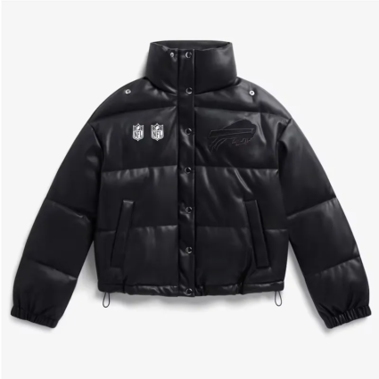 Buffalo Bills Puffer Leather Jacket