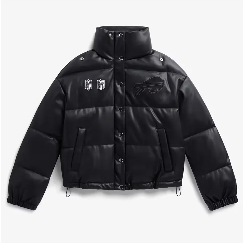 Buffalo Bills Puffer Leather Jacket