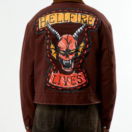 Stranger Things Hellfire Lives Garage Jacket
