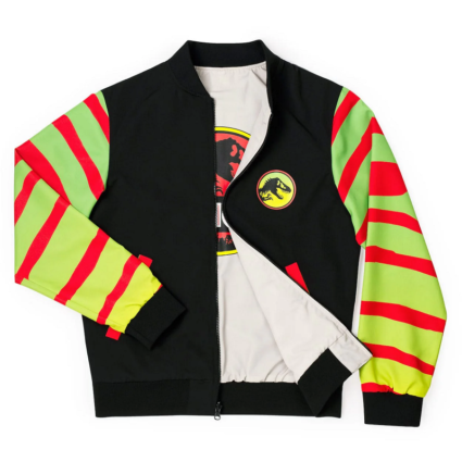 Jurassic Park Jurassic Rides Reversible Bomber Jacket