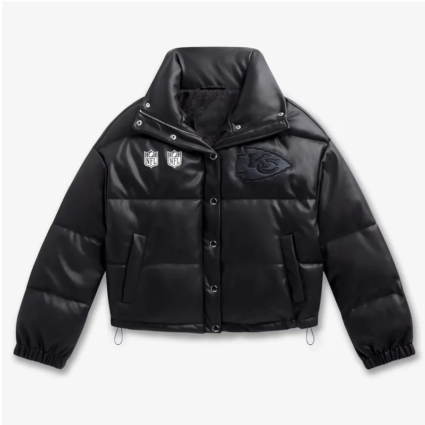 Kansass City Chiefs Puffer Leather Jacket