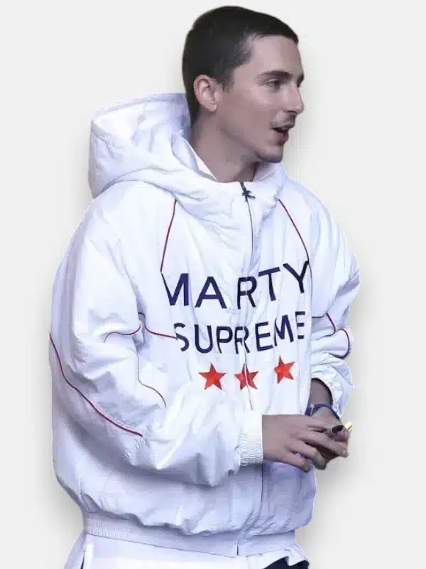 Marty Supreme 2025 White Hoodie - Image 3