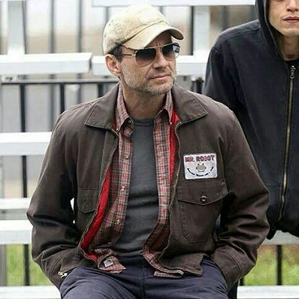 Mr Robot Christian Slater Jacket with Patch - Image 5