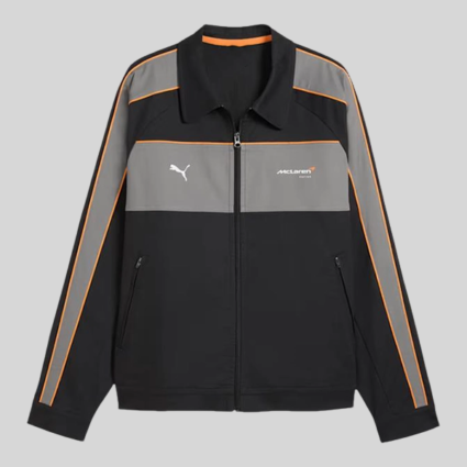 Puma x McLaren Racing Coach T7 Jacket Black And Mint Green