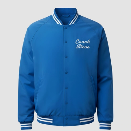 Stranger Things Steve Harrington Blue Coach Bomber Jacket