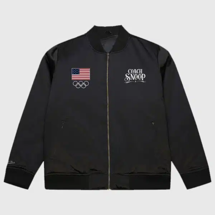 Team USA Coach Snoop Satin Bomber Jacket