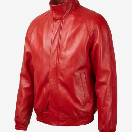 Timothee Chalamet Marty Supreme Red Leather Jacket