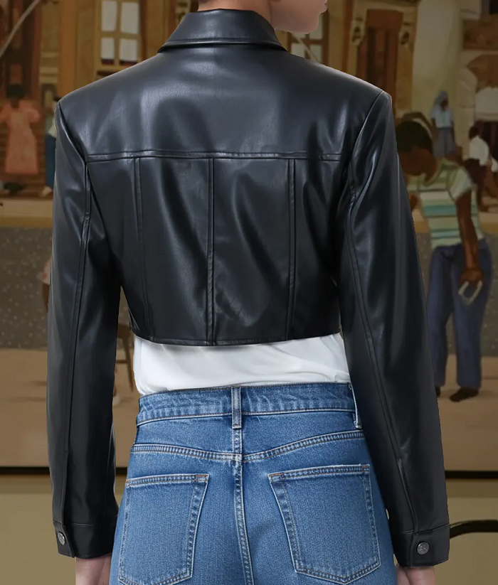 Beyond the Gates Trisha Mann Black Cropped Jacket - Image 2