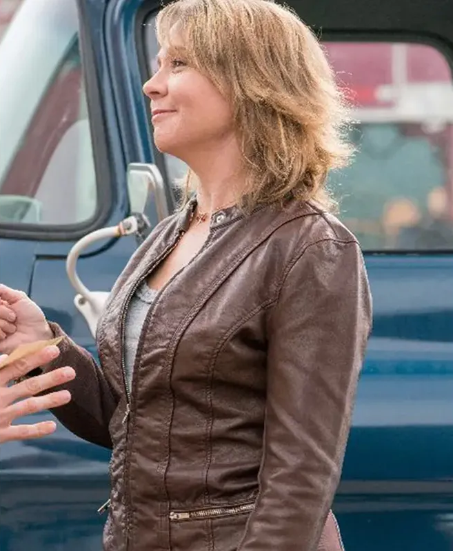 Heartland Season 11 Michelle Morgan Leather Jacket - Image 3