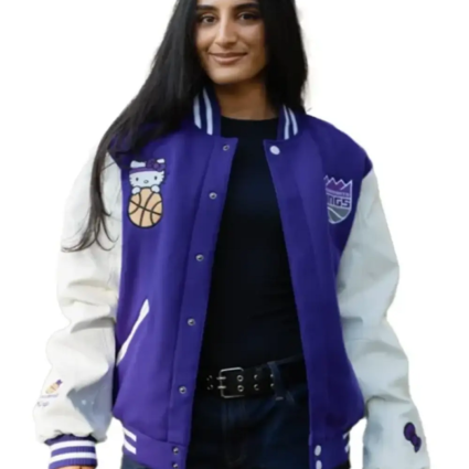 King Disney X Hello Kitty Varsity Jacket