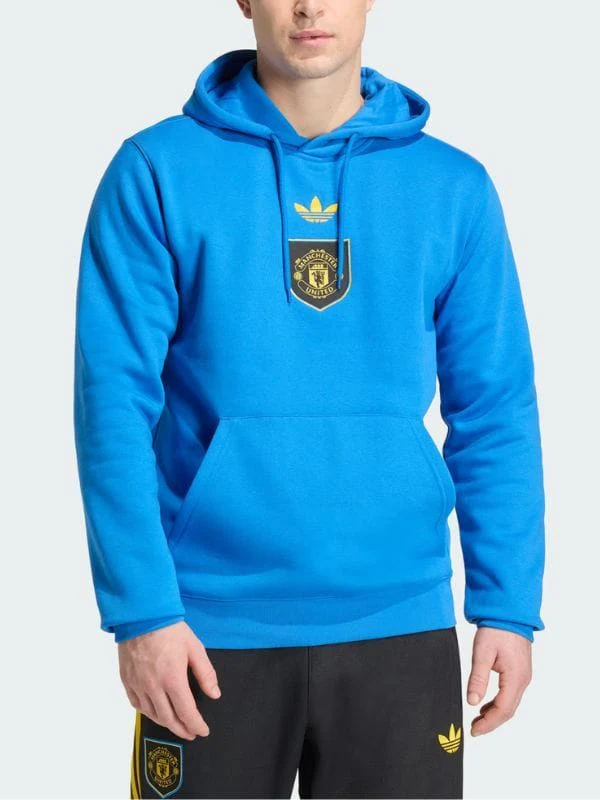Manchester United LFSTLR Blue Hoodie - Image 2