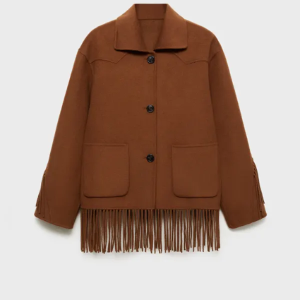 Mango Fringe Jacket