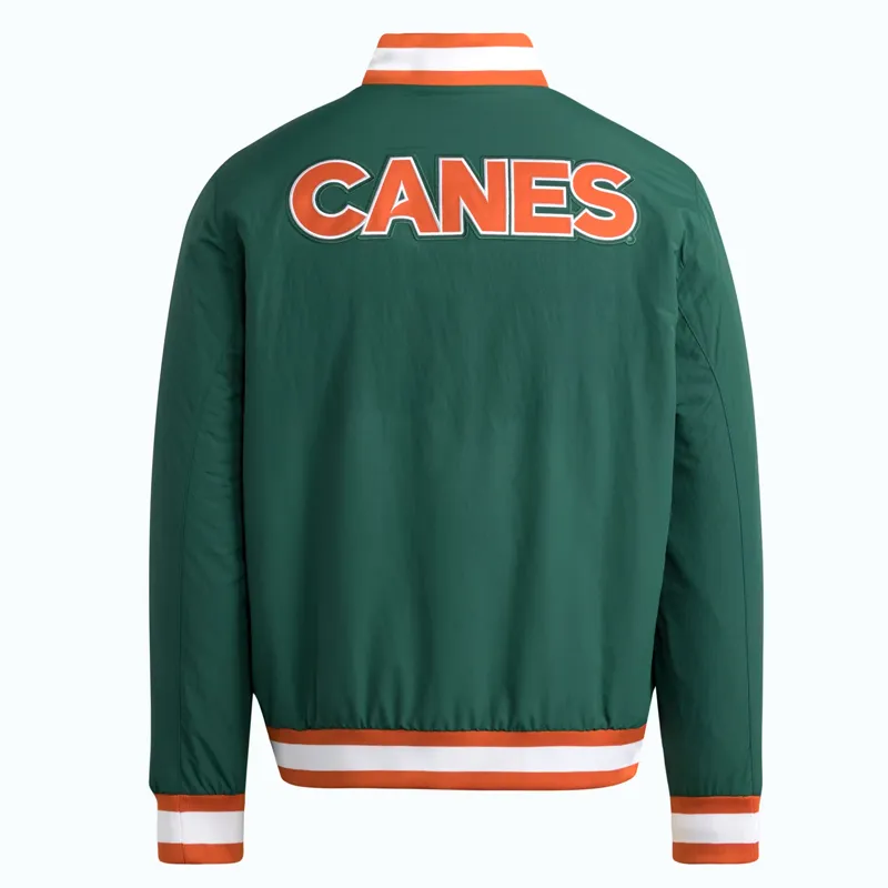 Miami Hurricanes Green Coaches Dugout Jacket - Image 2