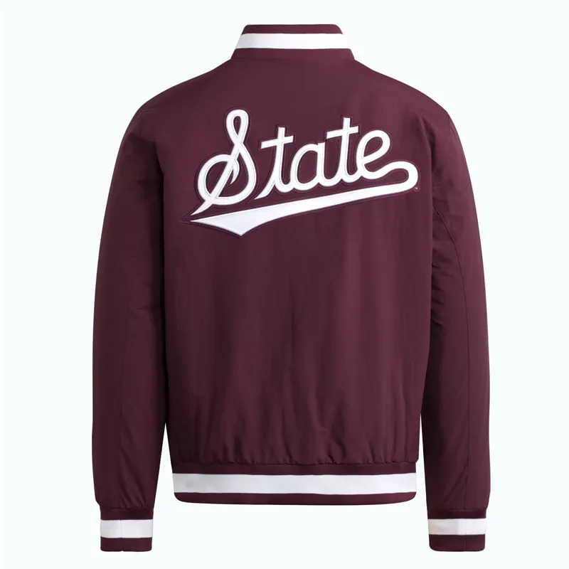 Mississippi State Bulldogs Maroon Coaches Dugout Jacket - Image 2