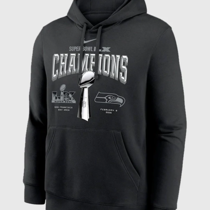 Seattle Seahawks Super Bowl LX Champions Hoodie