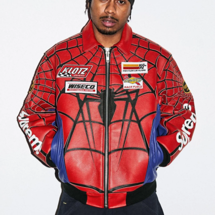 Supreme x Vanson Leathers x Spider-Man Jacket SS26