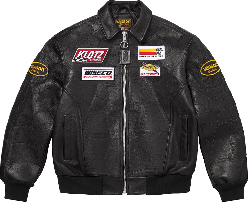 Supreme x Vanson Leathers x Spider-Man Jacket SS26 - Image 3