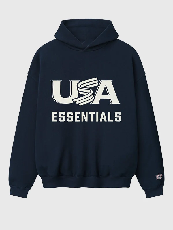 Essentials USA Baseball Sport Hoodie - Image 4