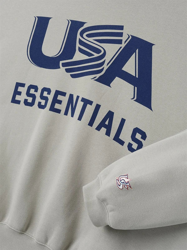 Essentials USA Baseball Sport Hoodie - Image 3