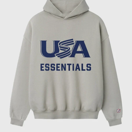 Essentials Fear of God 2026 USA Baseballs Sport Fleece Pullover Hoodie