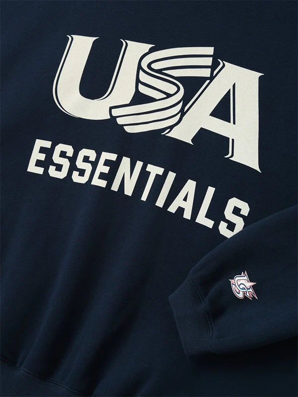 Essentials USA Baseball Sport Hoodie - Image 6