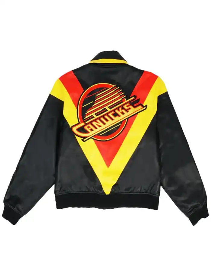 Vancouver Canucks Kevin Lankinen Leather Jacket - Image 2
