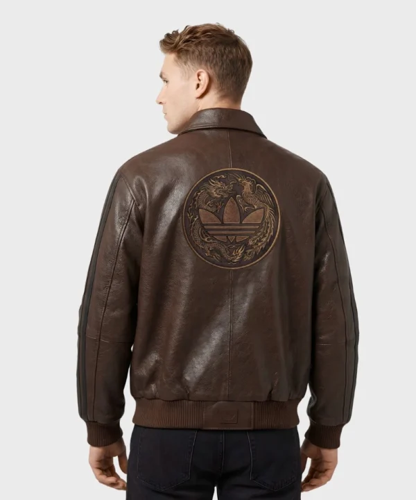 Adidas Chinese New Year Leather Jacket - Image 5