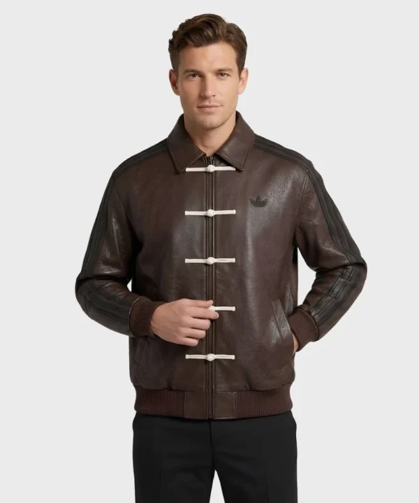Adidas Chinese New Year Leather Jacket - Image 4