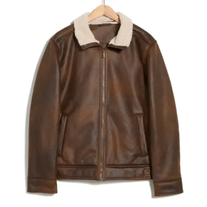 NCIS Adam Ferrara Shearling Leather Jacket