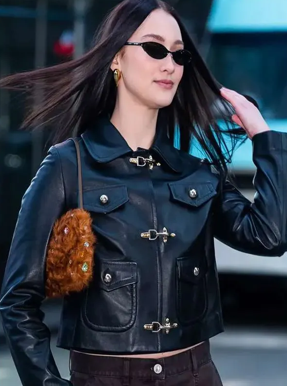 NYC Lola Tung Leather Jacket - Image 2