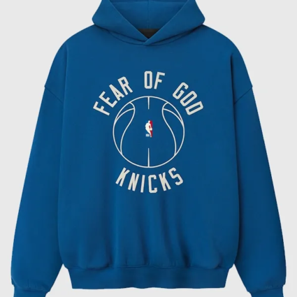 New York Knicks Fear of God x Barkley L Hendricks 90s Hoodie.