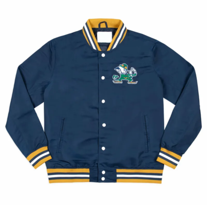 Notre Dame Fighting Irish Script Blue Jacket